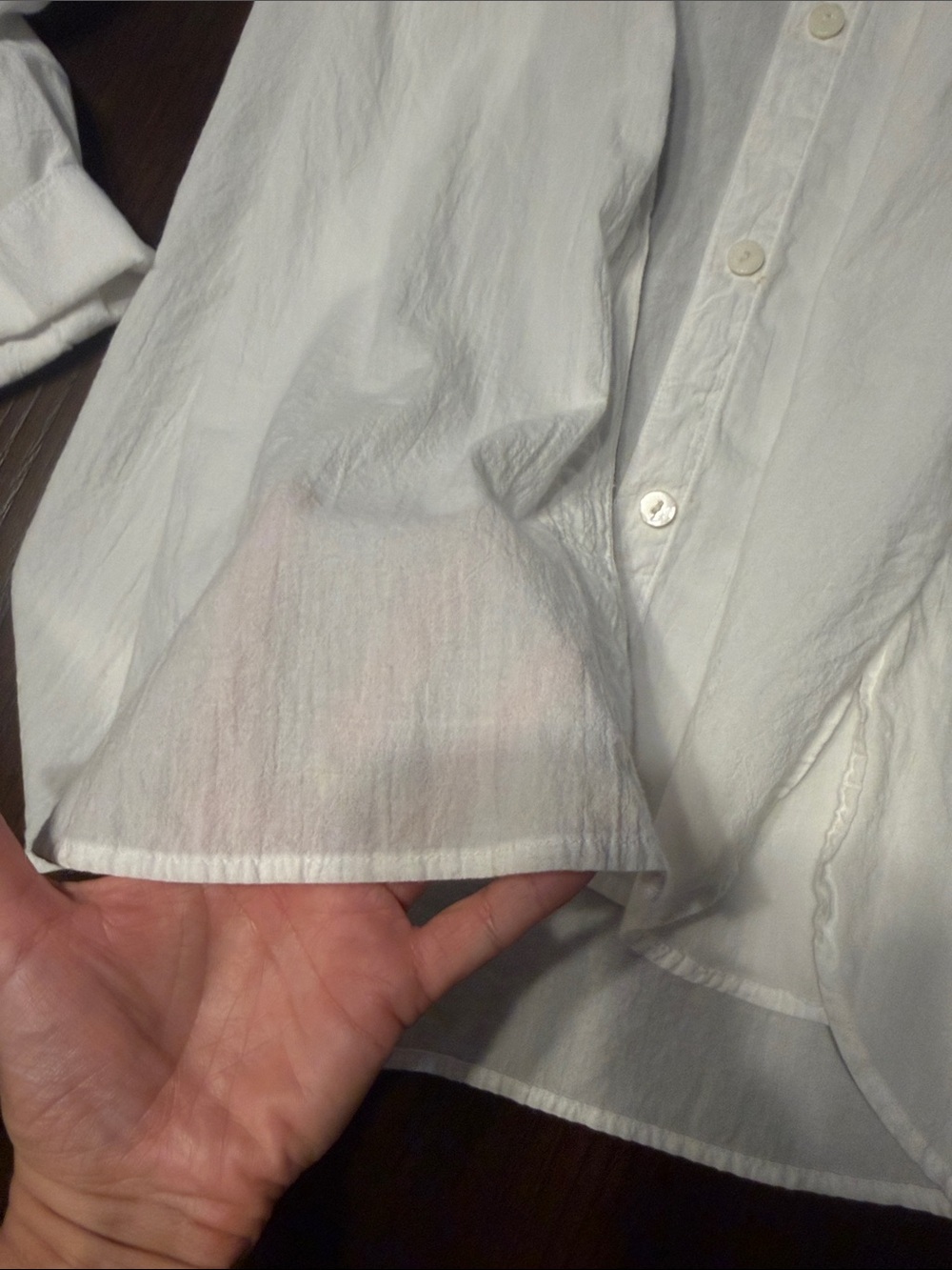 Banana Republic White Long-Sleeve Dress Shirt - Picture 3 of 5